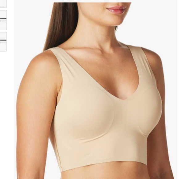 NWT Calvin Klein Invisibles Comfort Seamless Lightly Lined V Neck Bralette - Picture 4 of 7